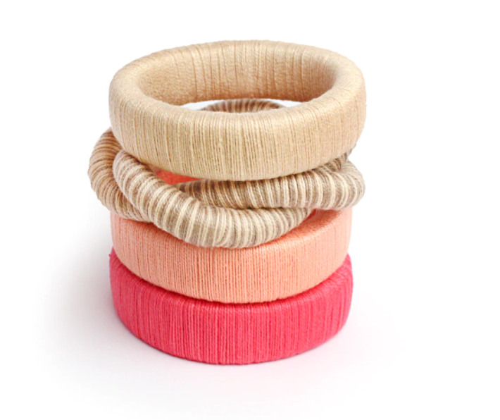 Silky Bracelets Sand/Pink Combo