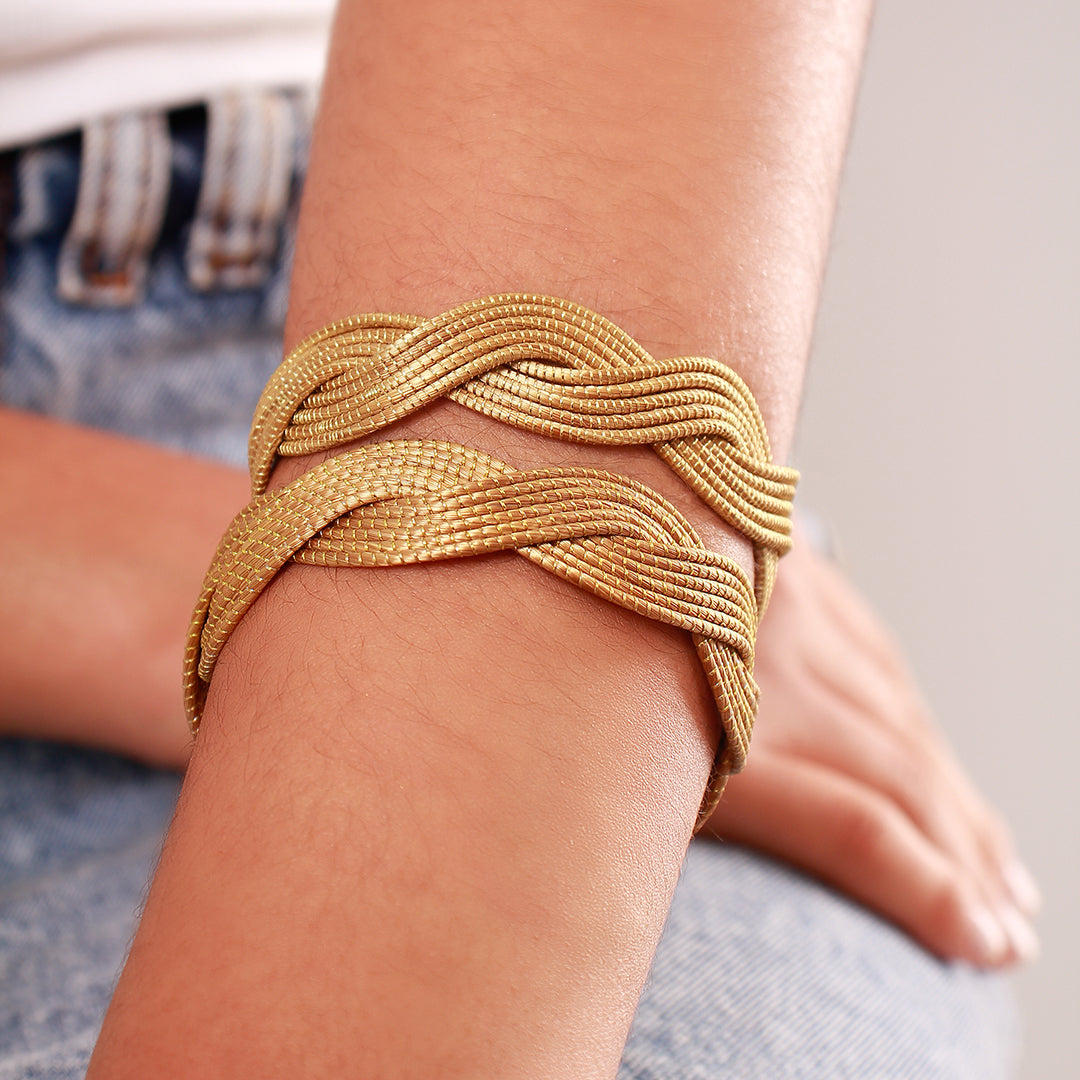 Natalia Golden Grass Bracelet
