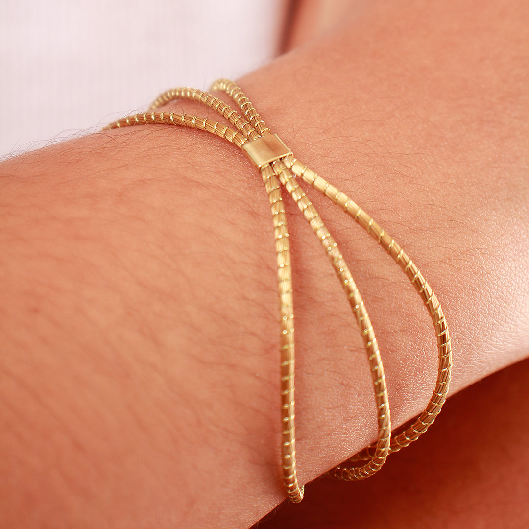 Vanessa Golden Grass Bracelet